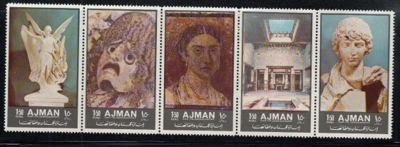 Juego de arte romano antiguo AJMAN MNH Foto 1 de 1