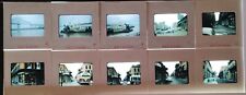 VTG 1950s Red Border 35mm Slides New Orleans Streets Bus Ship Lot of 10 #21968