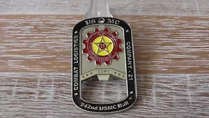 USMC 21st Marine Combat Logistics Group 242nd Birthday Ball Challenge Coin #A754 - Bild 1 von 8