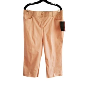 Briggs Damen Soft Blush Caprihose Größe 12 perfekte Passform Bund Baumwollmischung - Bild 1 von 5