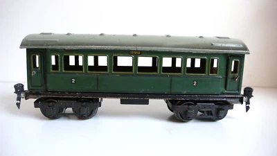 MARKLIN  ÉCHELLE "O"  VOITURE VOYAGEURS TÔLE  ANNÉES 30/40   Lg 24 cm   BEL ÉTAT - Imagen 1 de 4