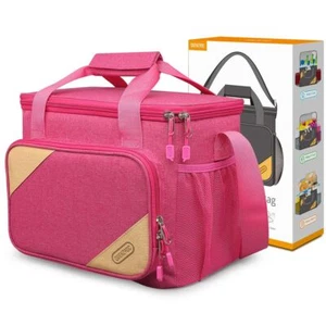 Pink Lunch Bag Insulated Cooler 10L School Office Work Picnic Giftboxed - Picture 1 of 7