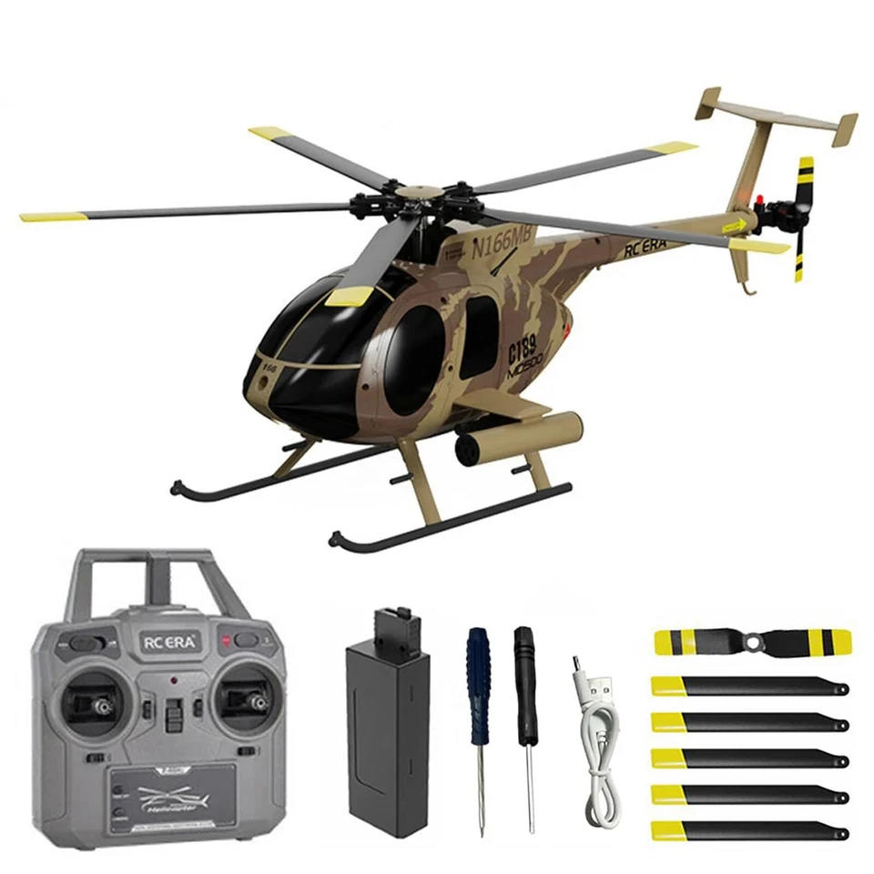 Remote Control Helicopter, 1:28 Scale MD500 Defender, 2.4G 6CH RTF RC Helicopter - Image 1 of 4