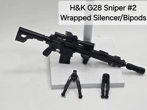 3d Print H&K G28 SNIPER RIFLE #2. 1:12 GI Joe Classified/Marvel Legend LOW LIGHT - Picture 1 of 2