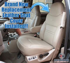 00 01 Ford Excursion Limited Driver Lateral Lean Back Cubierto Asiento Cuero BRONCEADO - Imagen 1 de 12