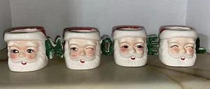 Commodore Vintage - NOEL - 4 Tazze Babbo Natale, Volti Diversi, Natale - Giappone - Foto 1 di 21