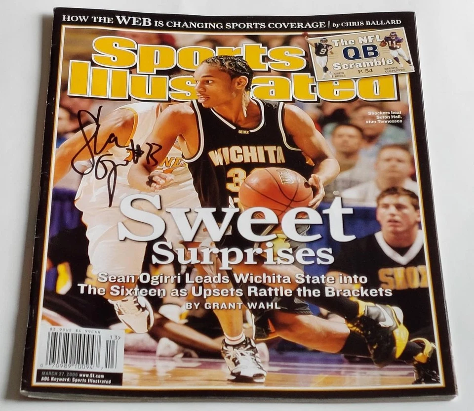 AUTOGRAPHED SEAN OGIRRI WICHITA STATE SHOCKERS SWEET SIXTEEN SPORTS ILLUSTRATED - Image 1 of 1