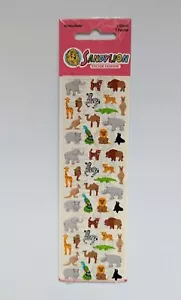 Vintage SandyLion Kromekote Zoo Jungle Safari Animals Stickers Sealed - Picture 1 of 2