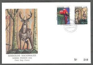 HONDURAS 1993, BIRDS, WILD ANIMALS, Scott C900-C901 on CACHETED  FDC - Picture 1 of 1
