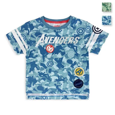Maglietta Marvel Avengers t-shirt bambino mezze maniche in cotone estivo 5185 - Imagen 1 de 4