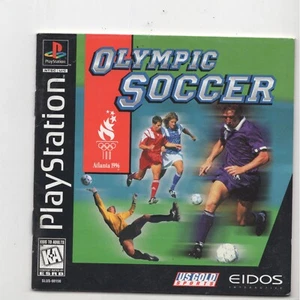 Olympic Soccer PS1 MANUAL ONLY Authentic Ships W/ Stamp - Picture 1 of 1