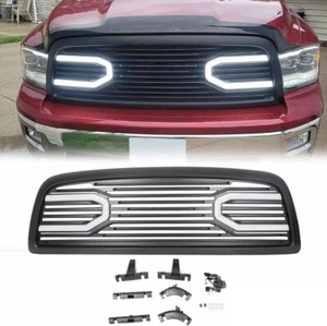 Front Bumper Grill for 2009-2012 Dodge Ram 1500 Hood Grille Replacement Shell (B - Picture 1 of 9