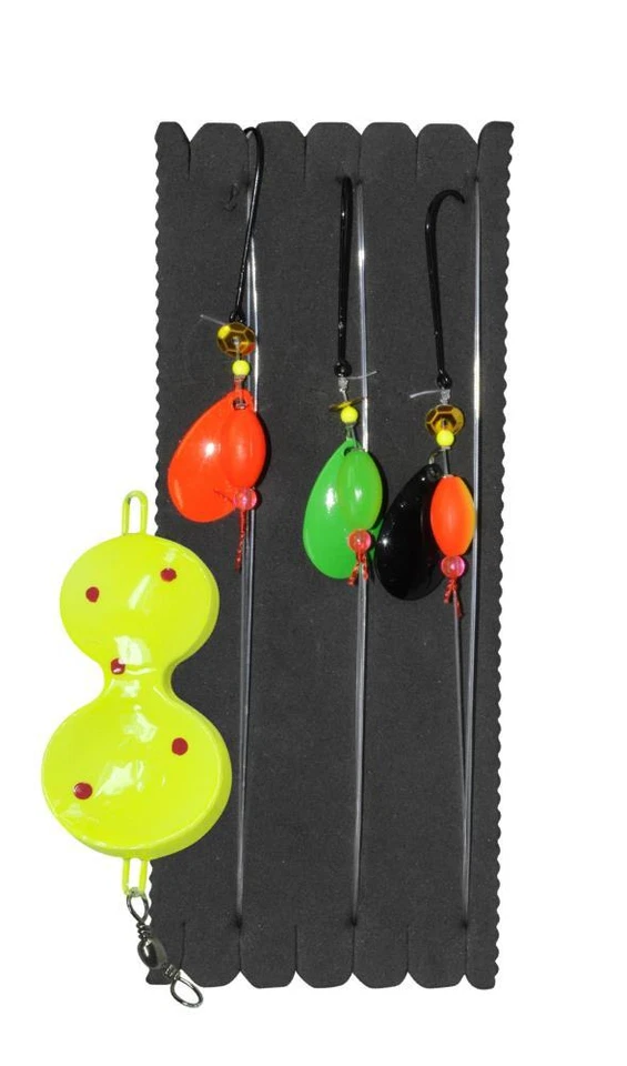 Dieter Eisele Flounder-Spoon-Vorfach fluo-gelb 30g-90g Buttlöffel-Vorfach Rig - Bild 1 von 1