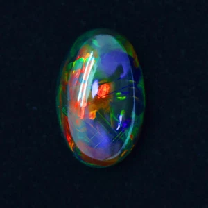 7.51ct Fabulous Patchwork Harlequin Pattern Rainbow Play Natural Welo Black Opal - Picture 1 of 4