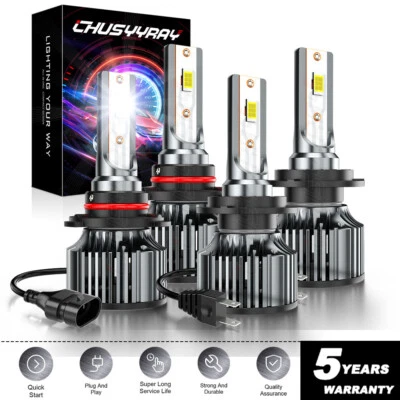 Para Subaru Legacy 2010-2014 6500k Faros Blancos Bombillas Hi-Lo BEAM 4 PIEZAS Foto 1 de 4