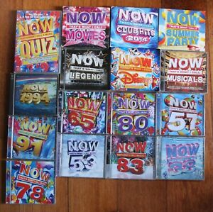 NOW THAT'S WHAT I CALL MUSIC DVD + CD MEGA collection - 16 DVDS CDS  job lot