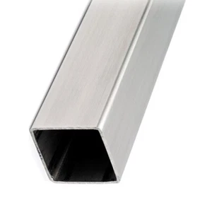 Vierkantrohr Edelstahl Rechteckrohr geschliffen Vierkant Rohr Pfosten 12-100mm - Bild 1 von 6