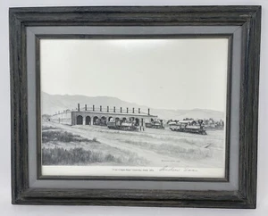 Gerahmter ANDREW SAAR signierter Druck "V und T Maschinenhaus" - Bild 1 von 7