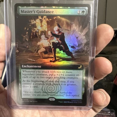 1x - Master's Guidance - FOIL EXTENDED ART #206 - Avatar: Eternal - NM MTG - Image 1 of 2