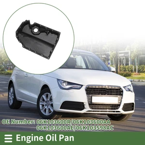 1 Pc No.06K103600R Engine Oil Pan for Audi A1 2015-2018 Plastic Black - Picture 1 of 6