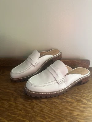 Mocasín Madewell Corinne Elinor Lugsole Slides Marfil Blanco Talla 7-7.5 Foto 1 de 4