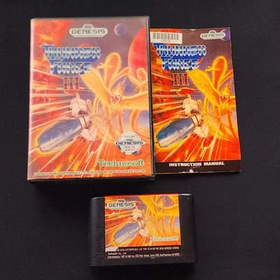 Thunder Force III (Sega Genesis, 1990) ¡Limpio! Probado estado de funcionamiento!!!! Foto 1 de 4