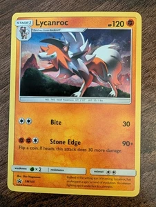 Lycanroc SM105 Sonne & Mond Black Star Promo Kosmos Holo Pokemon Karte **SWIRL** - Bild 1 von 4
