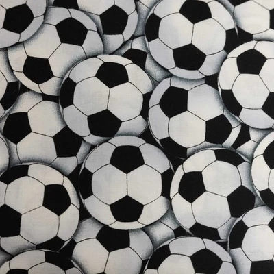 Timeless Treasures, 100 % tela de acolchado de algodón, pelotas de fútbol Gail C4820 7 yardas Foto 1 de 3