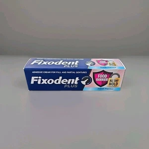 Fixodent Plus Food Seal Denture Adhesive Cream 40g With Precision Nozzle - Picture 1 of 5
