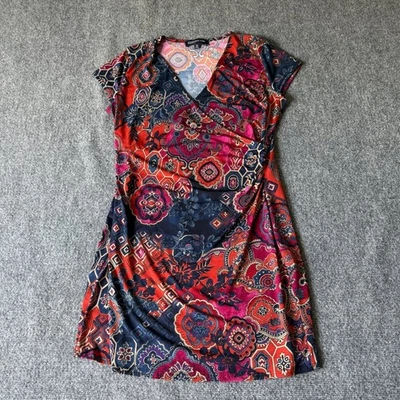 Jones New York Signature Petite Dress Multicolor Paisley Print Career - Image 1 of 4