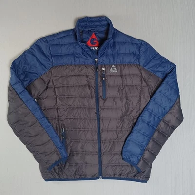Gerry 650 Down Puffer Jacket Mens Medium Blue Gray Lightweight Outdoor Packable - Image 1 of 4