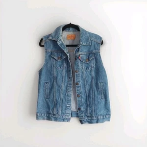 Levi’s Jeansweste blau Damen Gr. M Trucker Medium Wash Americana Workwear - Bild 1 von 4