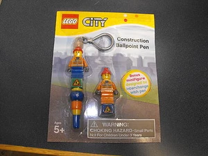 Lego City Construction Ballpoint Construction Worker Pen Brand New - Picture 1 of 1