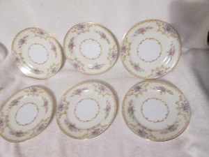 Noritake China DOVIER Bread Butter Plates Circa 1933 Set of 6 - Picture 1 of 5