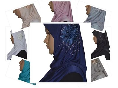Kopftuch Hijab Khimar Scarf Esarp Islam Arabisch Orientalisch Strass Abaya Amira