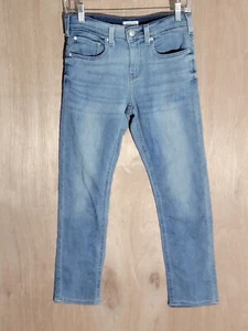 denizen from levis girls size 14 reg slim straight stretch adjustable waist blue - Picture 1 of 12
