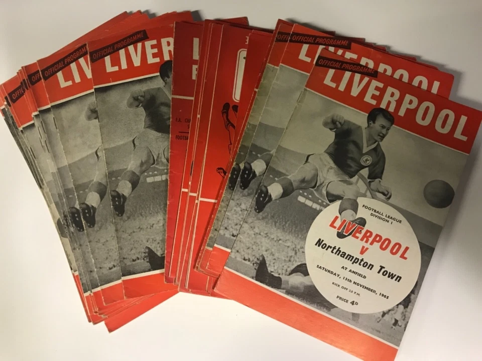 LIVERPOOL FC Home programmes 1960-66, see dropdown for quantity - Image 1 of 1