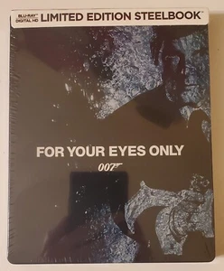 NEW SEALED For Your Eyes Only - 1981 Blu-ray SteelBook 007 James Bond Best Buy - Picture 1 of 5