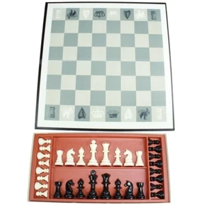Vintage 1960s Deluxe Selchow & Rigter Co. Chess Set - Picture 1 of 10