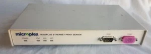 MICROPLEX M202 PLUS ETHERNET PRINT SERVER 97-215-100 UNTESTED AS IS - Picture 1 of 4