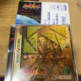 Bulk Slash Sega Saturn SS HUDSON Japan JP Game w/manual Postcard Very Good