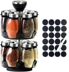 Revolving Spice Rack Organizer Countertop, Spinning Spice Storage Rack Tower Org - Picture 1 of 7