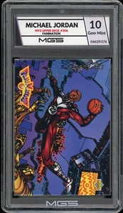 1992 Upper Deck #506 FANIMATION Michael Jordan MGS GRADED 10 Gem Mint BULLS RARE - Picture 1 of 2