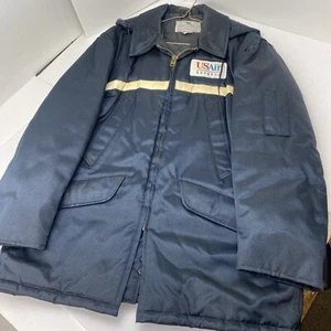 US AIR Us Airways Express insulated hooded Jacket Padded Cold Weather Large - Picture 1 of 9