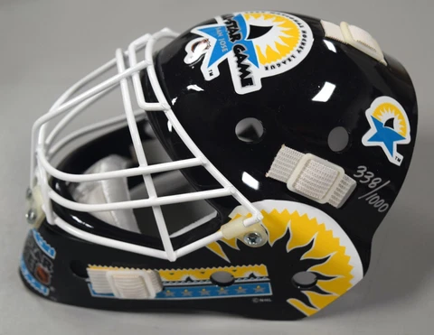 1997 NHL All Star Game San Jose Sharks Mini Goalie Mask Helmet /1000 MINT! Cover