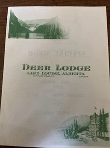 Deer Lodge (Lake Louise, Alberta, Canada) Special Menu (August 16, 1938) - Picture 1 of 4