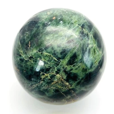 FM1114 Dschungel Serpentin Kugel Edelstein 1,9kg 10,7cm? Jungle - Bild 1 von 3