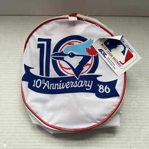 VTG 1986 Toronto Blue Jays X Mr. Submarine 10 Year Vinyl Hand Bag Gym Nos New Cover