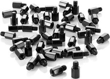 Poppstar - Entretoise de carte mère 50 pièces, filetage #6-32 x 6,5+4 sur M3