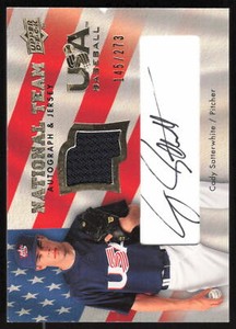 2008 Upper Deck #USA-CS Cody Satterwhite     AU, SN375 USA Card